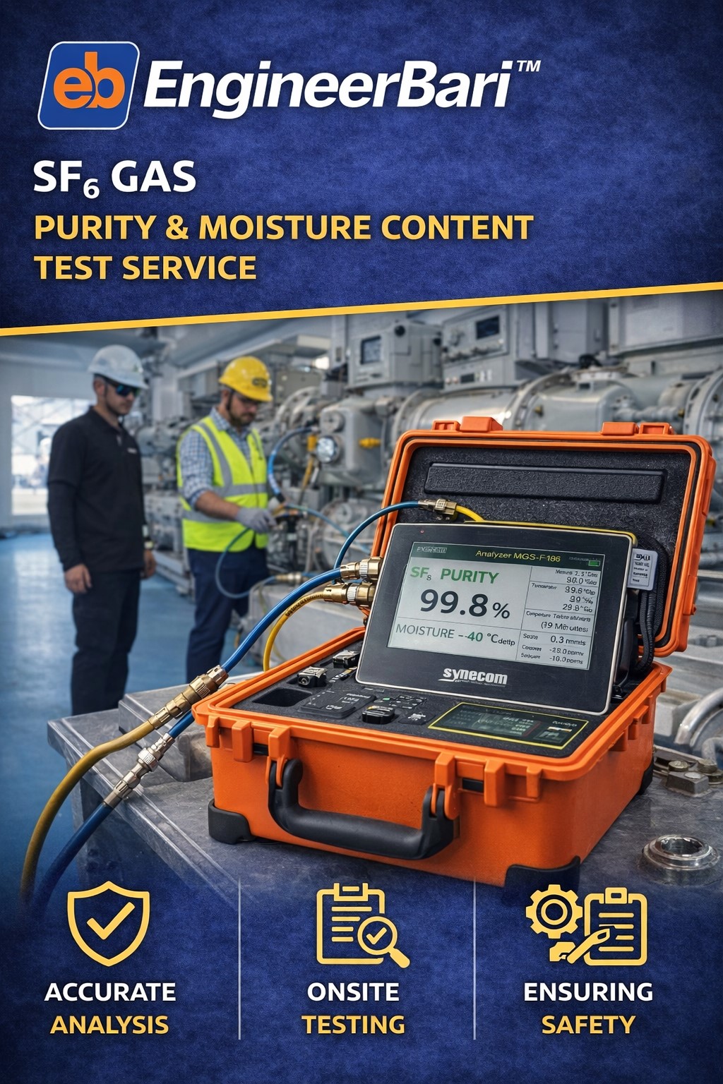 SF₆ Gas Purity and Moisture Content Test Service